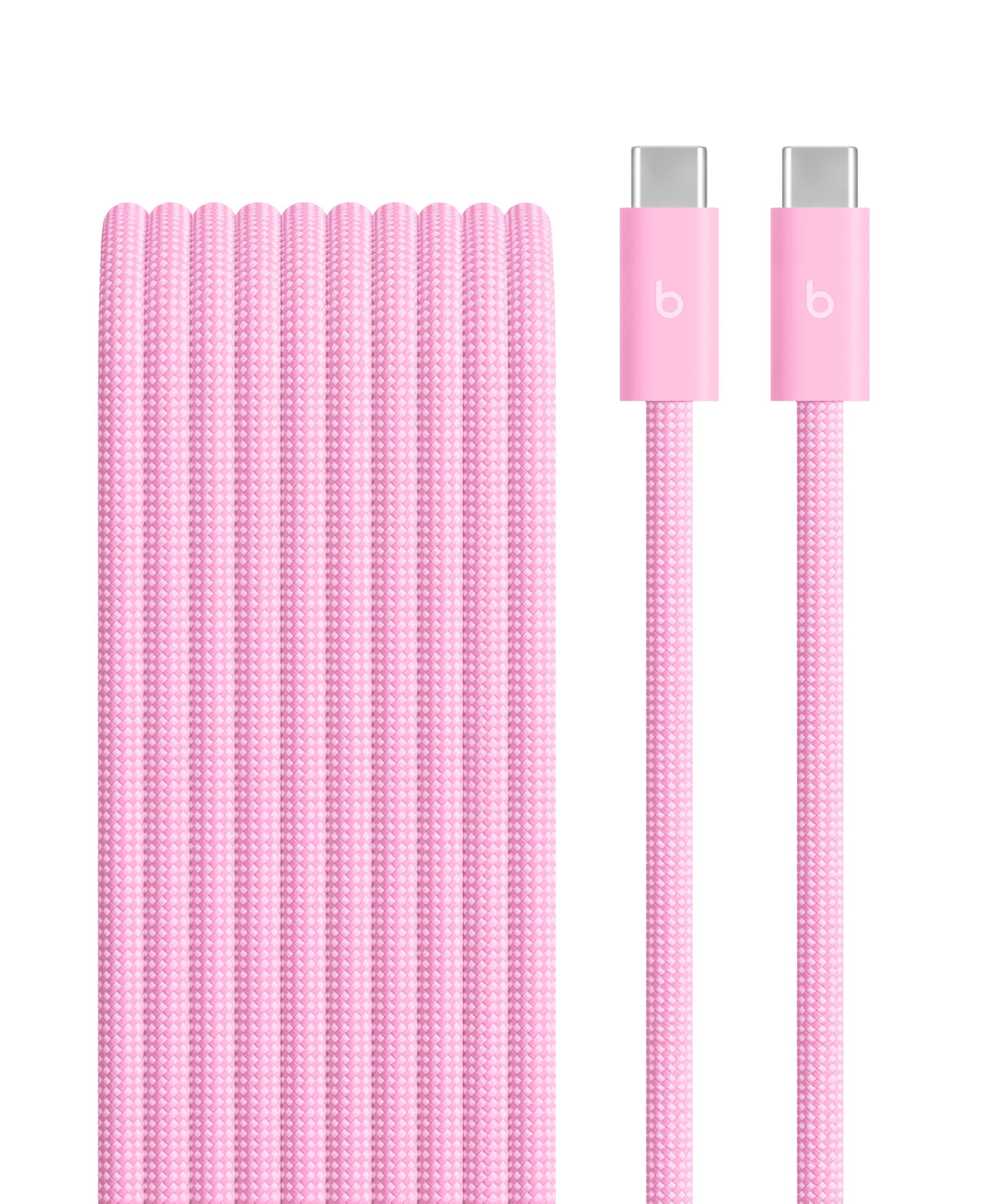 240W USB-C to USB-C Cable (10 ft) Power Pink
