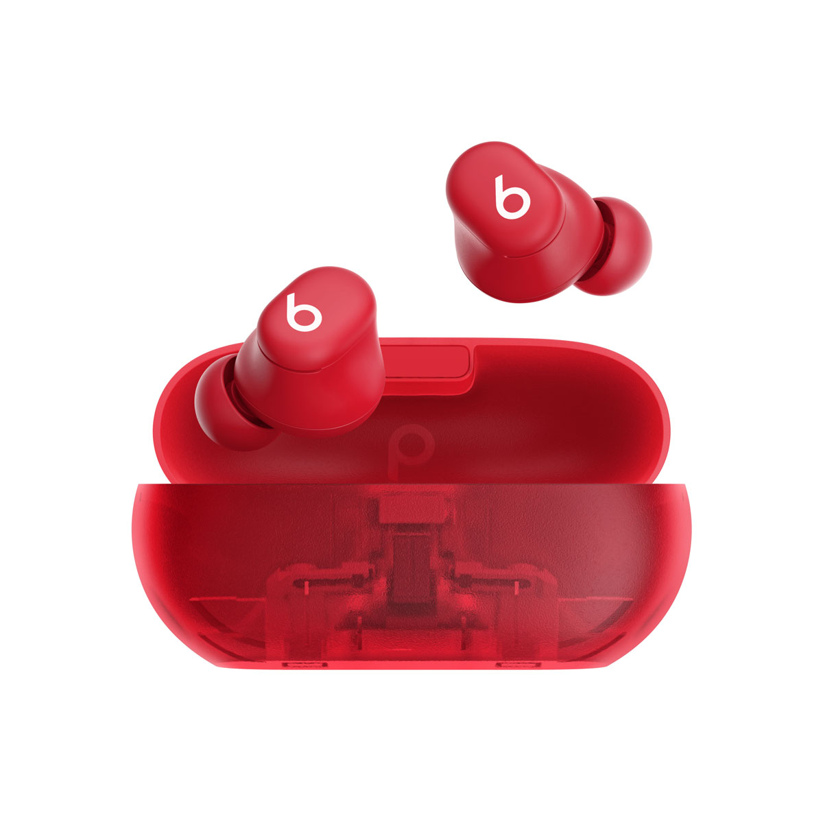 Beats Solo Buds Transparent Red