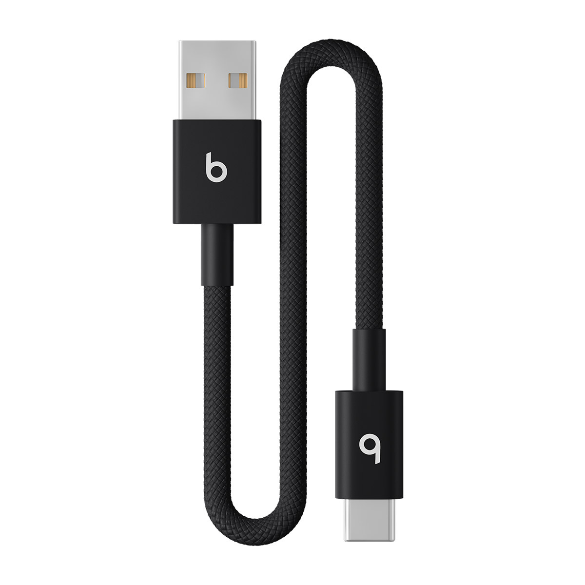 USB-A to USB-C Short Cable Bolt Black