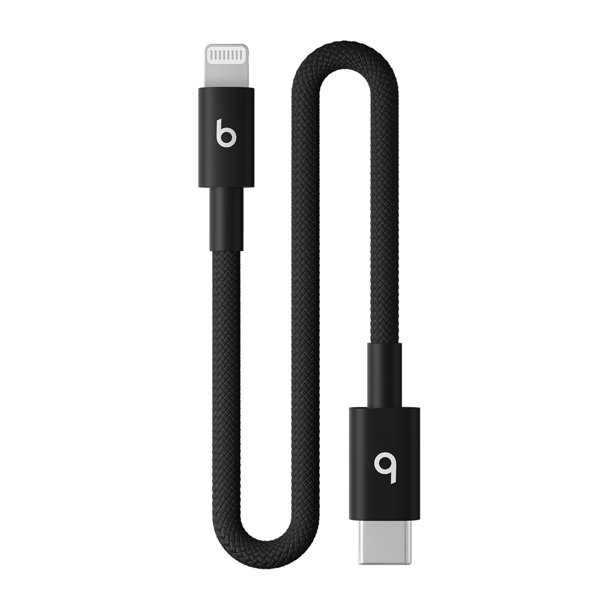 USB-C to Lightning Short Cable Bolt Black