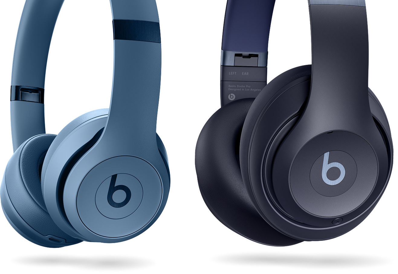 Beats Solo 4 in Slate Blue and Beats Studio Pro in Navy